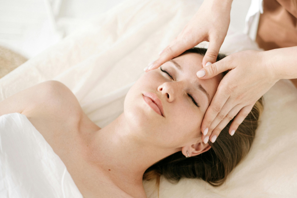 Relaxing therapeutic massage session
